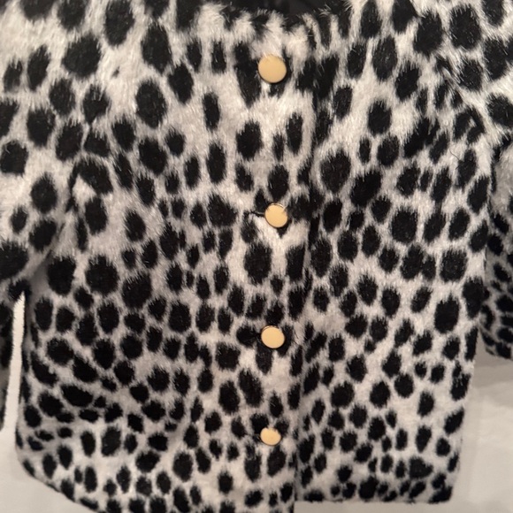 Janie and Jack Black and White Spotted Kids Cape - Picture 3 of 3